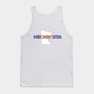 Minnesota Colored State Letters Tank Top